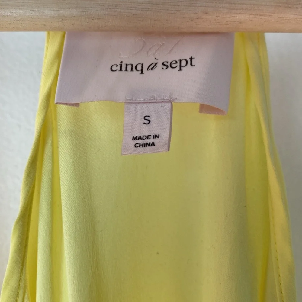 Cinq á Sept S Silk Janet Ruffle Hem Top - Picture 3 of 13